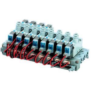 SS5YJ7, 7000 Series, Bar Stock Manifold, Flat Ribbon Cable