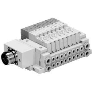 SS5V2-W10C, 2000 Series, Tie Rod Base Manifold, Circular Connector