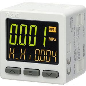 25A-ZSE20A(F), Digital Vacuum Sensor, 3 Screen 2 Output with Analog, Secondary Battery