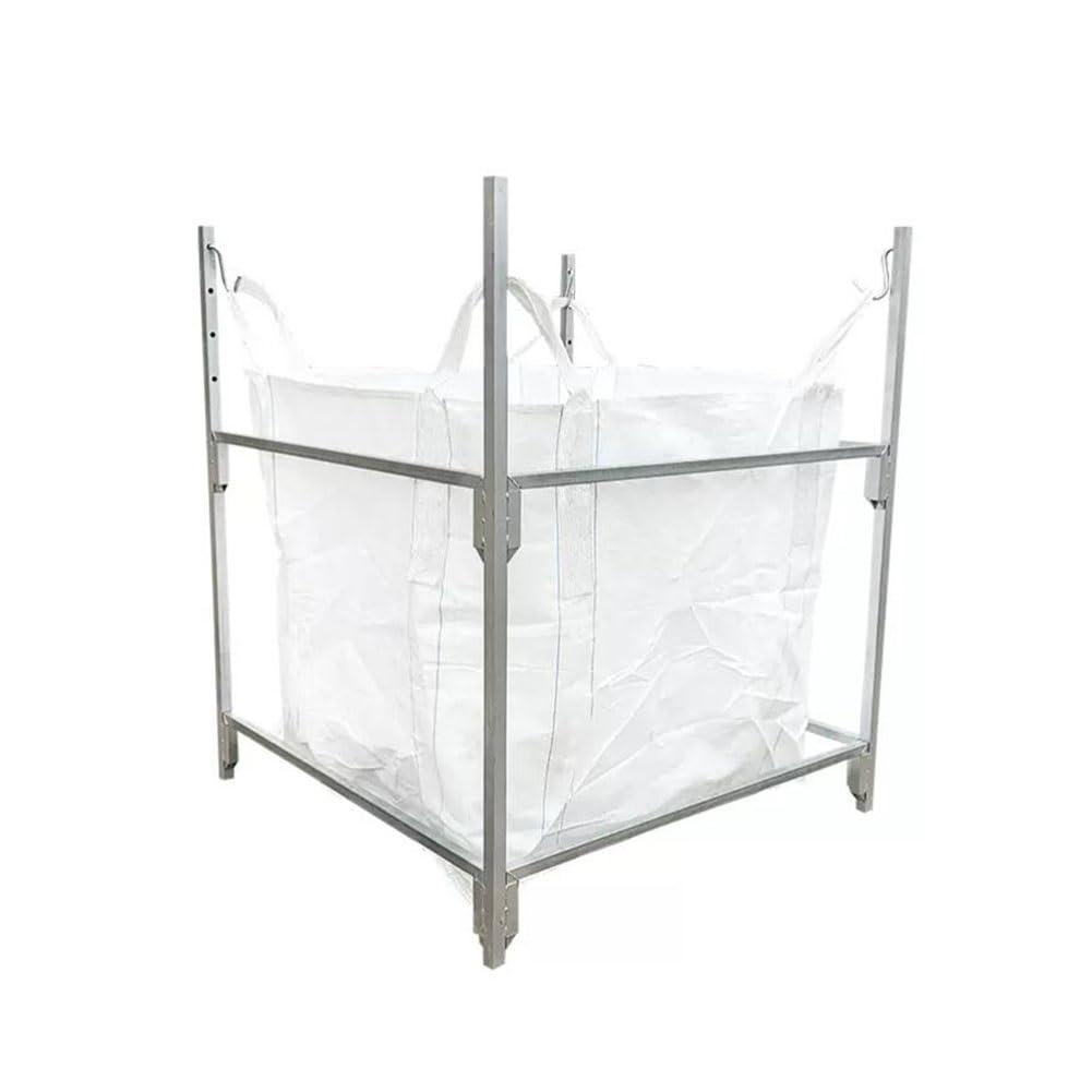 GZHERVICES Versatile Metal Support Stand with Bulk Bag, Multi-Use Outdoor Leaf Bag Stand for
