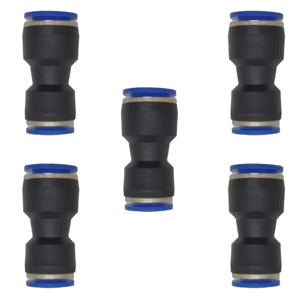 zjxed 12mm OD x 10mm OD Pneumatic quick Connector Push to Connect fittings Straight reducer
