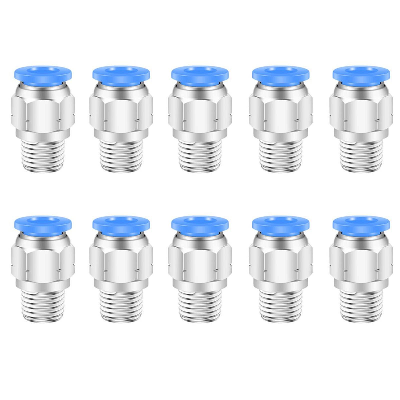 CEKER 1/4" NPT Push to Connect Air Fittings - 6mm to 1/4" Inch NPT Male Thread Quick Connect