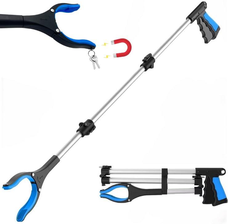 Grabber Reacher Wheelchair aid,FitPlus Premium Grabber Tool accesery 43 Inch, Strong Magnet
