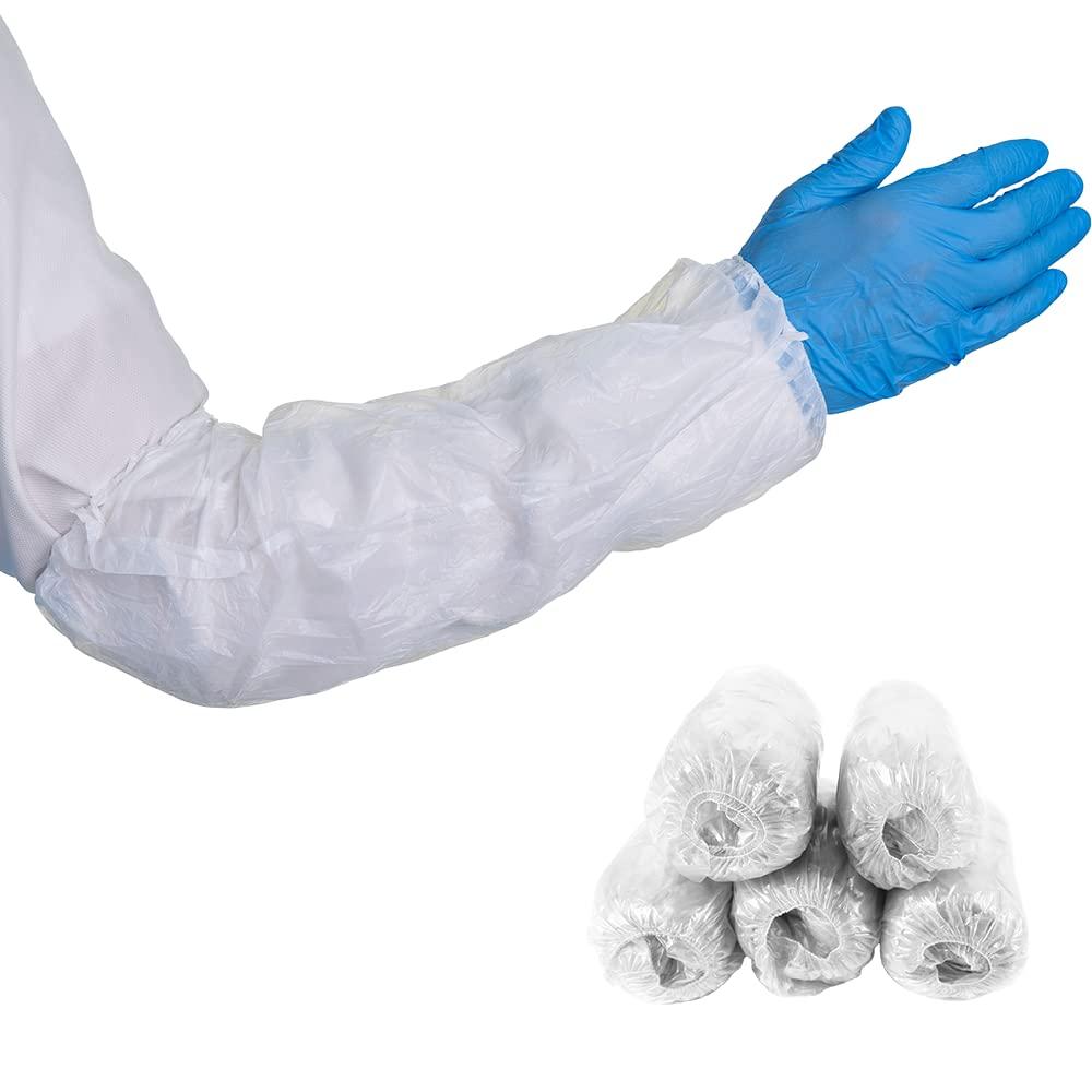 PENTAGON SAFETY EQUIPMENT Disposable Plastic Sleeves | 100 Pack | Waterproof Arm and Sleeve
