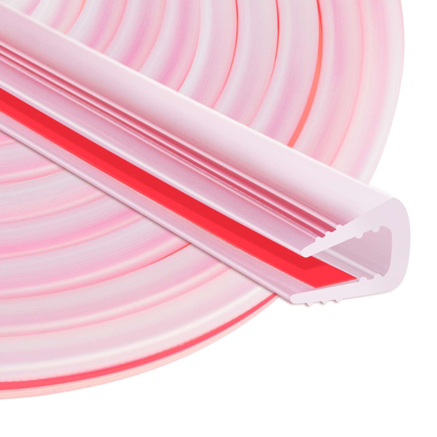 ToLanbbt Rubber Edge Trim U Channel, Self Adhesive Sheet Metal Edge Guard Protector, EPDM Seal