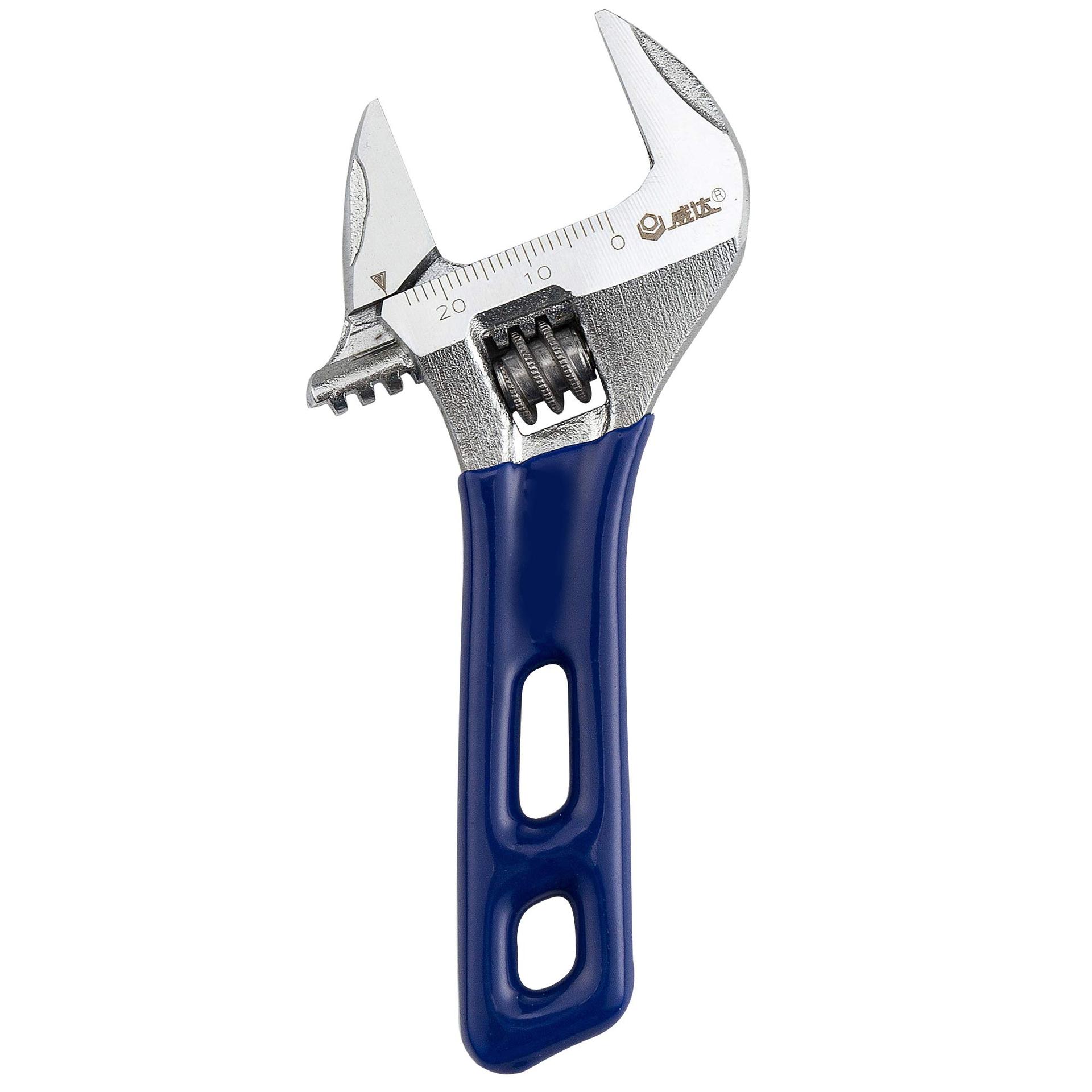 Stubby Adjustable Wrench with Wide Opening,Mini Adjustable Wrench Spanner with Short Handle