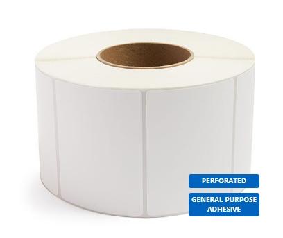 4" x 3" White - Direct Thermal Labels - 3" Core