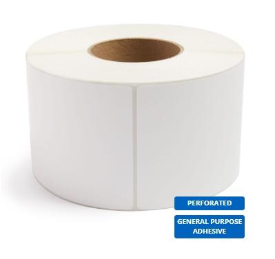4" x 6" White - Direct Thermal Labels - 3" Core
