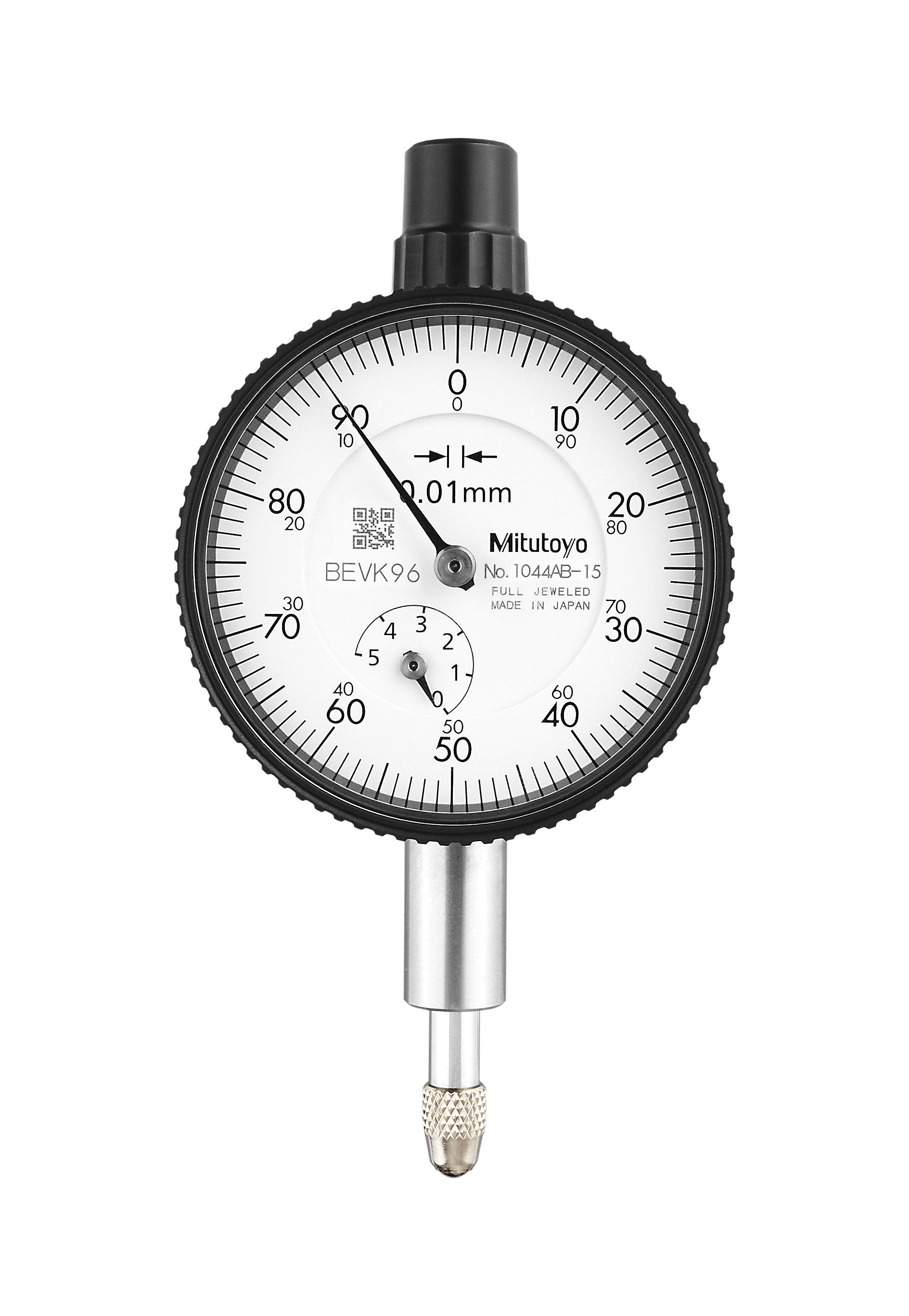 Mitutoyo, 1044AB-15, 0.01mm, 5mm/(1mm per rev) Dial indicator, DIAL INDICATOR 0.01-5MM