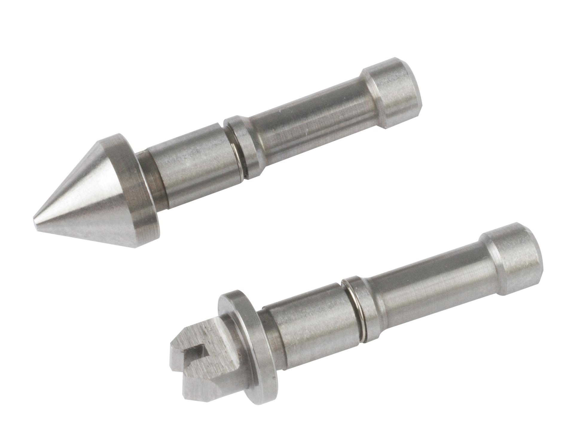 Mitutoyo, 126-802, Screw Thread Micrometer Anvil/Spindle, V-Anvil And Conical Spindle, 44-28TPI/0.6-0.9mm
