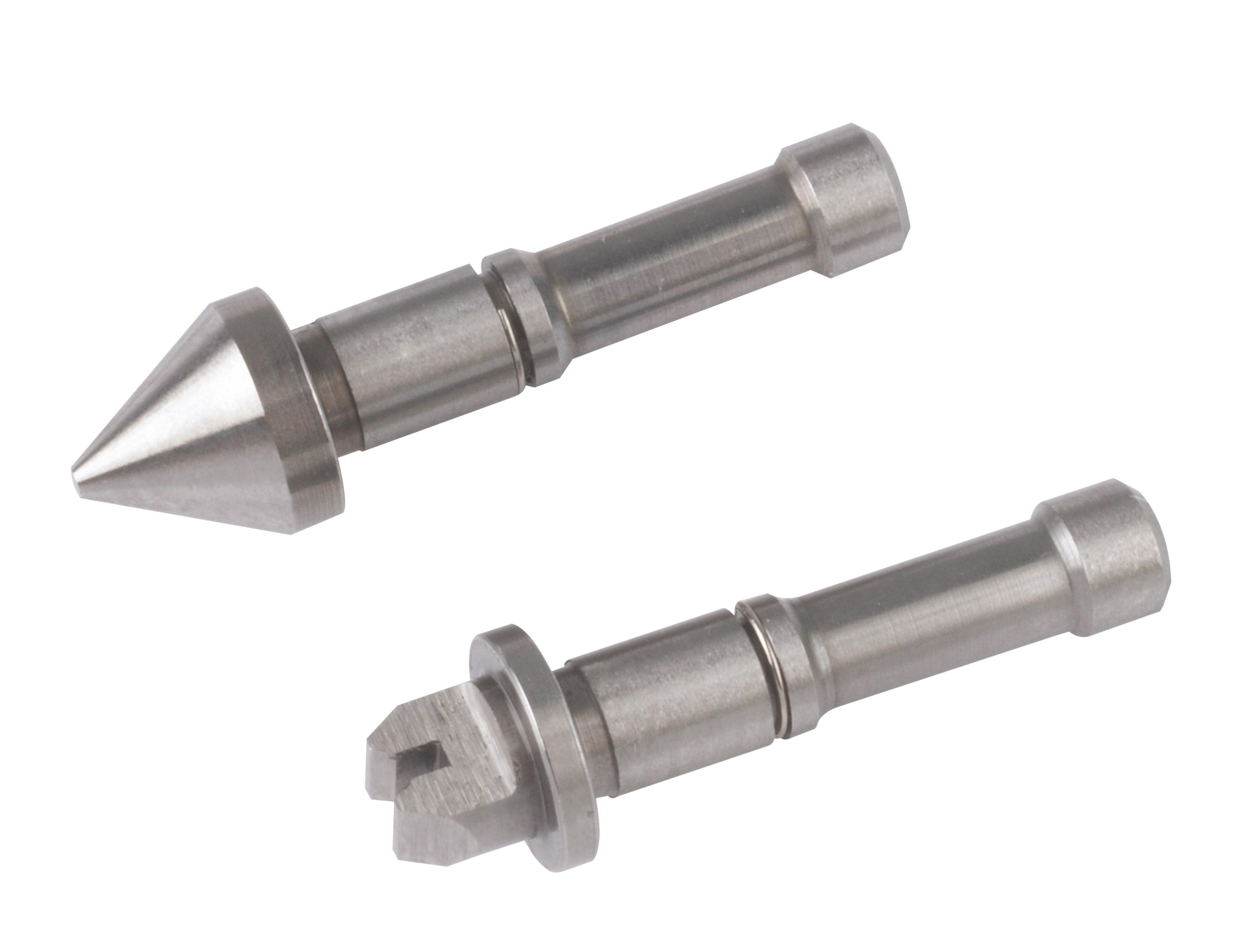 Mitutoyo, 126-806, Screw Thread Micrometer Anvil/Spindle, V-Anvil And Conical Spindle, 4.5-3.5TPI/5.5-7mm