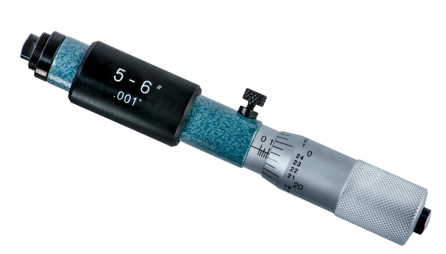 Mitutoyo, 133-226, Tubular Inside Micrometer, single rod type 5-6 Inches Range, .00025 Inches Accuracy