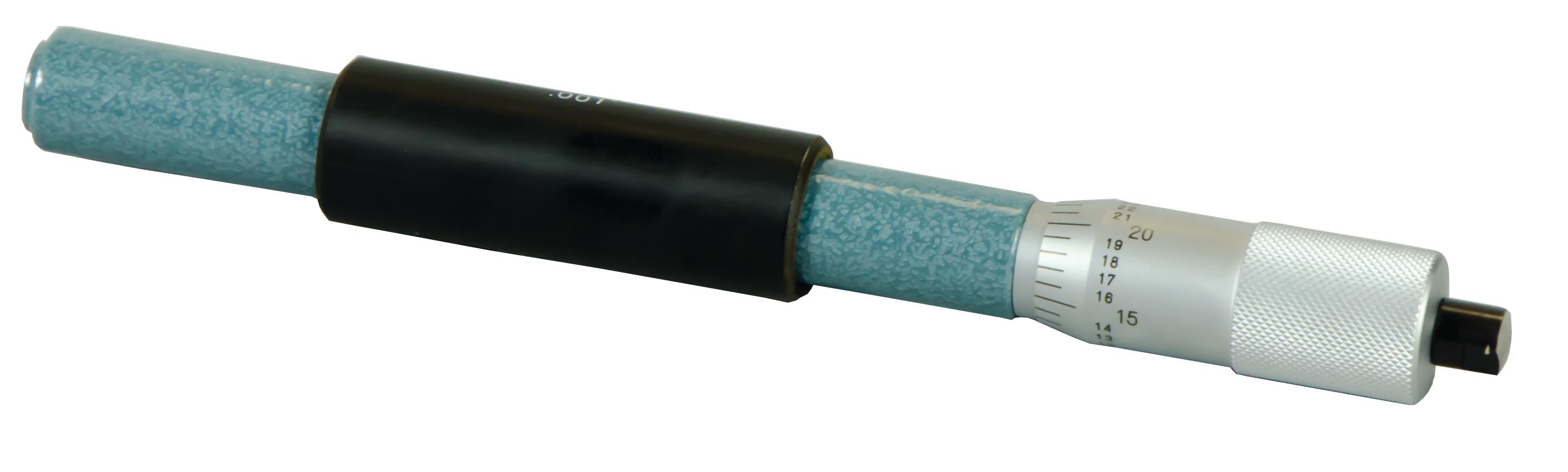 Mitutoyo, 141-010, Micrometer Head only for Mechanical Extension Rod Type Inside Micrometer 8-9 In, 1 Inch travel of micrometer head