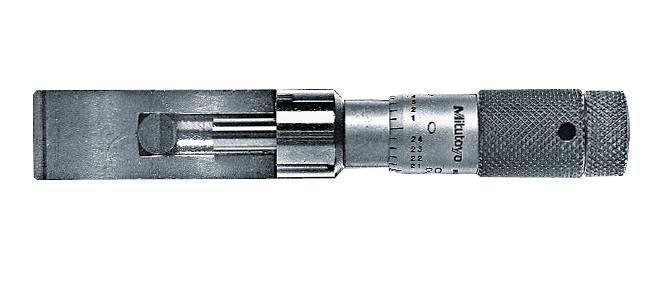 Mitutoyo, 147-106, Can Seam Micrometer, for aluminum cans, 0-5 In range, .001 In graduation