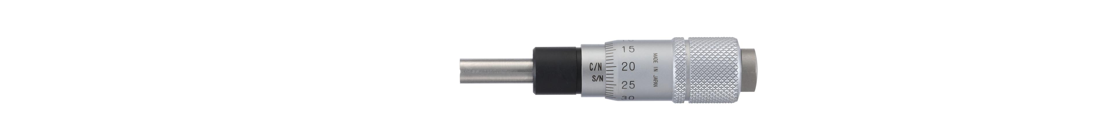 Mitutoyo, 148-821-10, Mic Head, 13-0mm, 0.01mm, Flat, Plain, 9.5mm, Reverse Reading