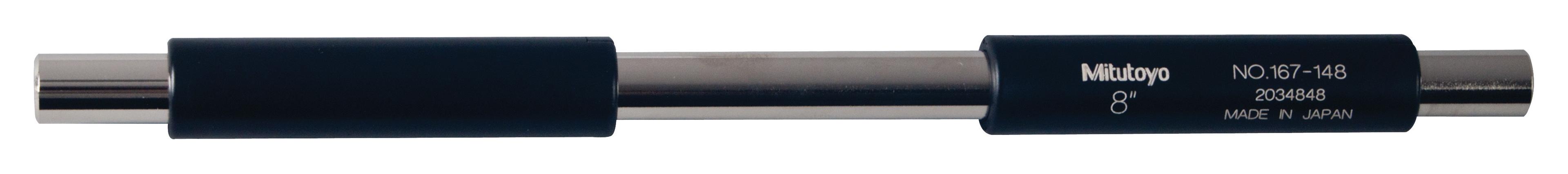 Mitutoyo, 167-148, 8 In, Micrometer Standard Bar, .37 In, Diameter