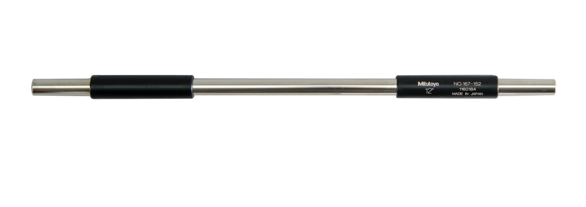 Mitutoyo, 167-152, 12 In, Micrometer Standard Bar, .37 In, Diameter