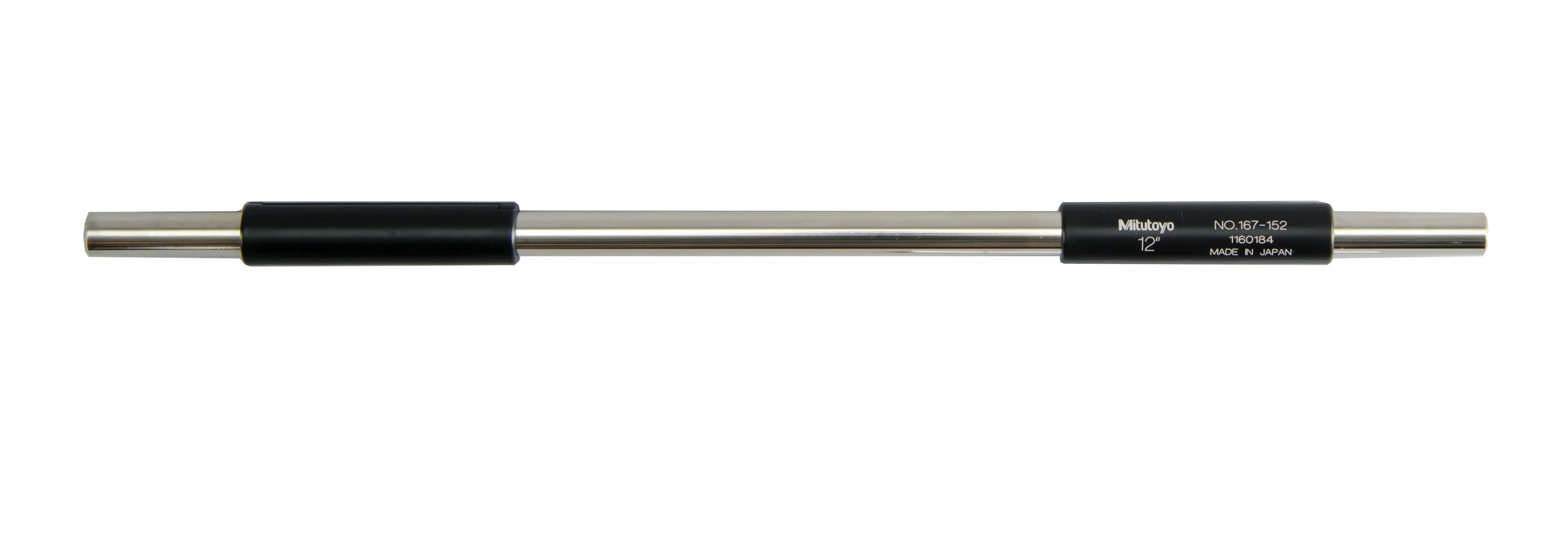 Mitutoyo, 167-152, 12 In, Micrometer Standard Bar, .37 In, Diameter