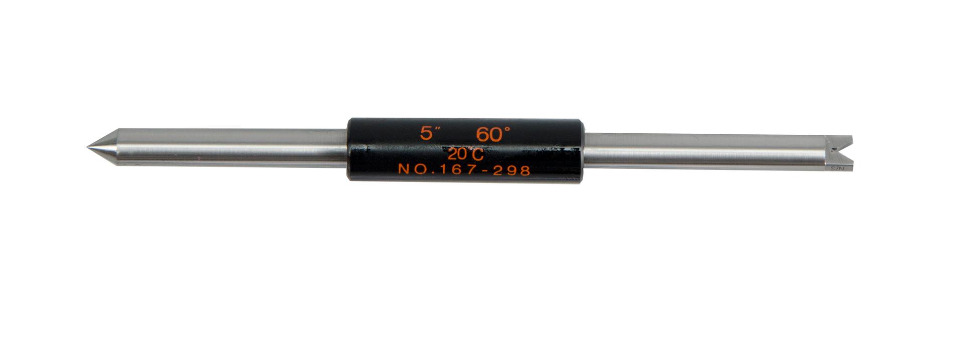 Mitutoyo, 167-298, 5 In, Screw Thread Micrometer Standard Bar, 60 Degrees
