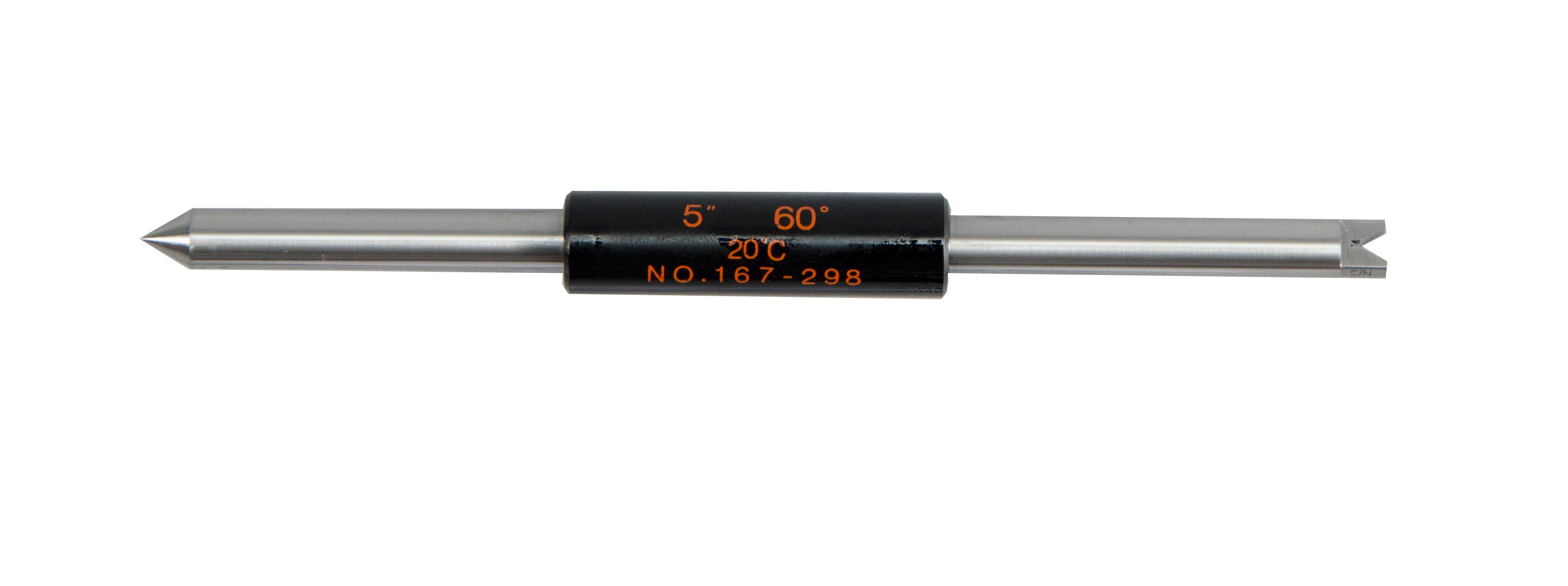 Mitutoyo, 167-298, 5 In, Screw Thread Micrometer Standard Bar, 60 Degrees