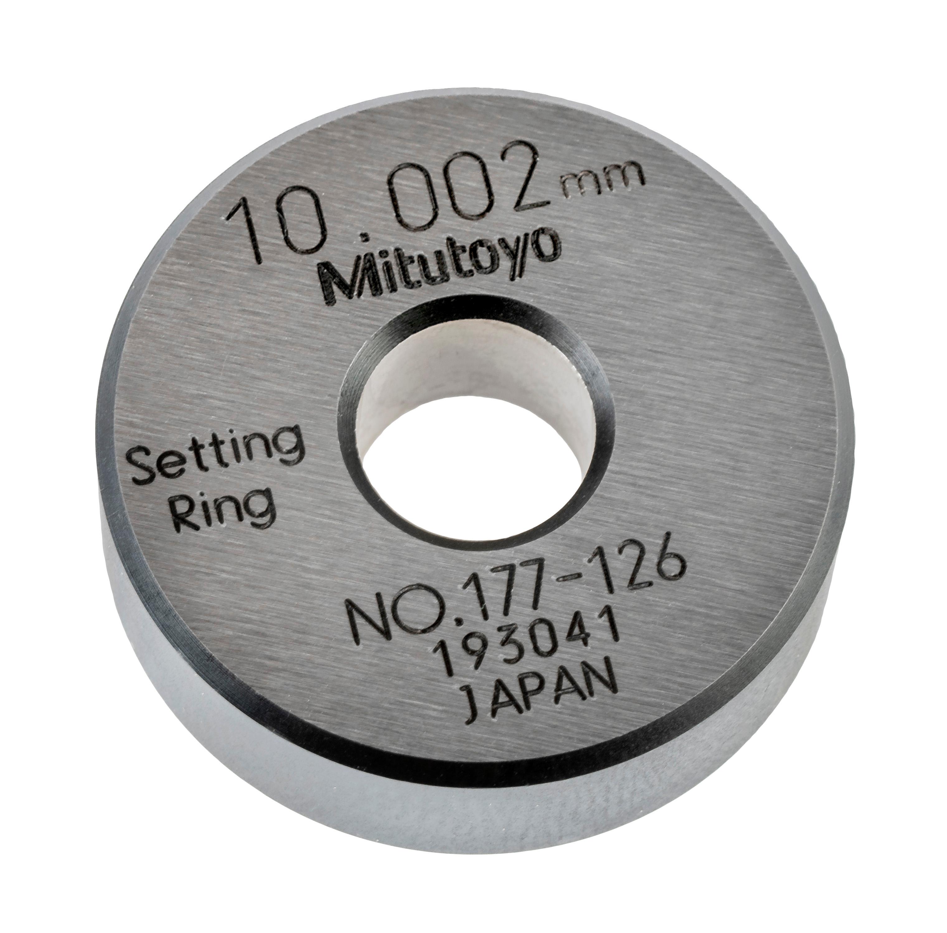 Mitutoyo, 177-126, 10mm diameter setting ring for Borematic absolute digimatic snap bore gage, 6-12mm range