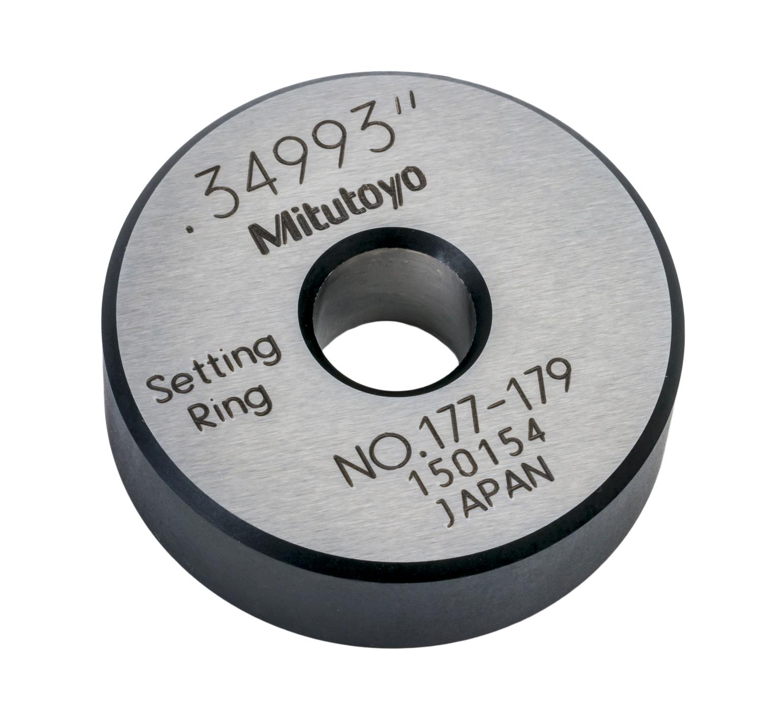 Mitutoyo, 177-179, .35 inch diameter setting ring for Borematic absolute digimatic snap bore gage, 6-12mm.275-.5 inch/6.985-12.7mm range