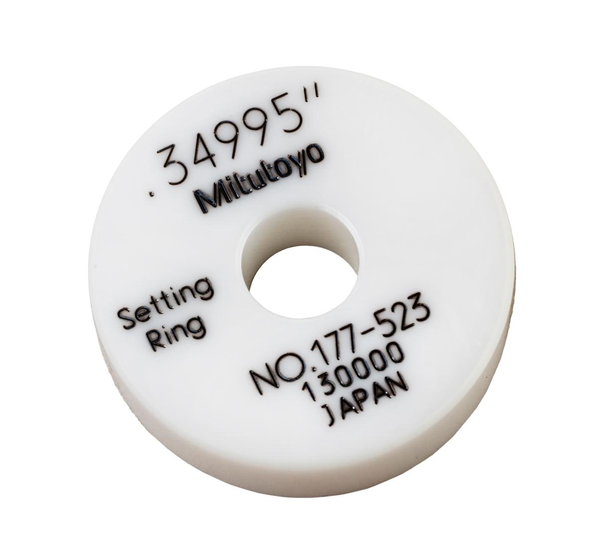 Mitutoyo, 177-523, SETTING RING (CERAMIC), .35 IN