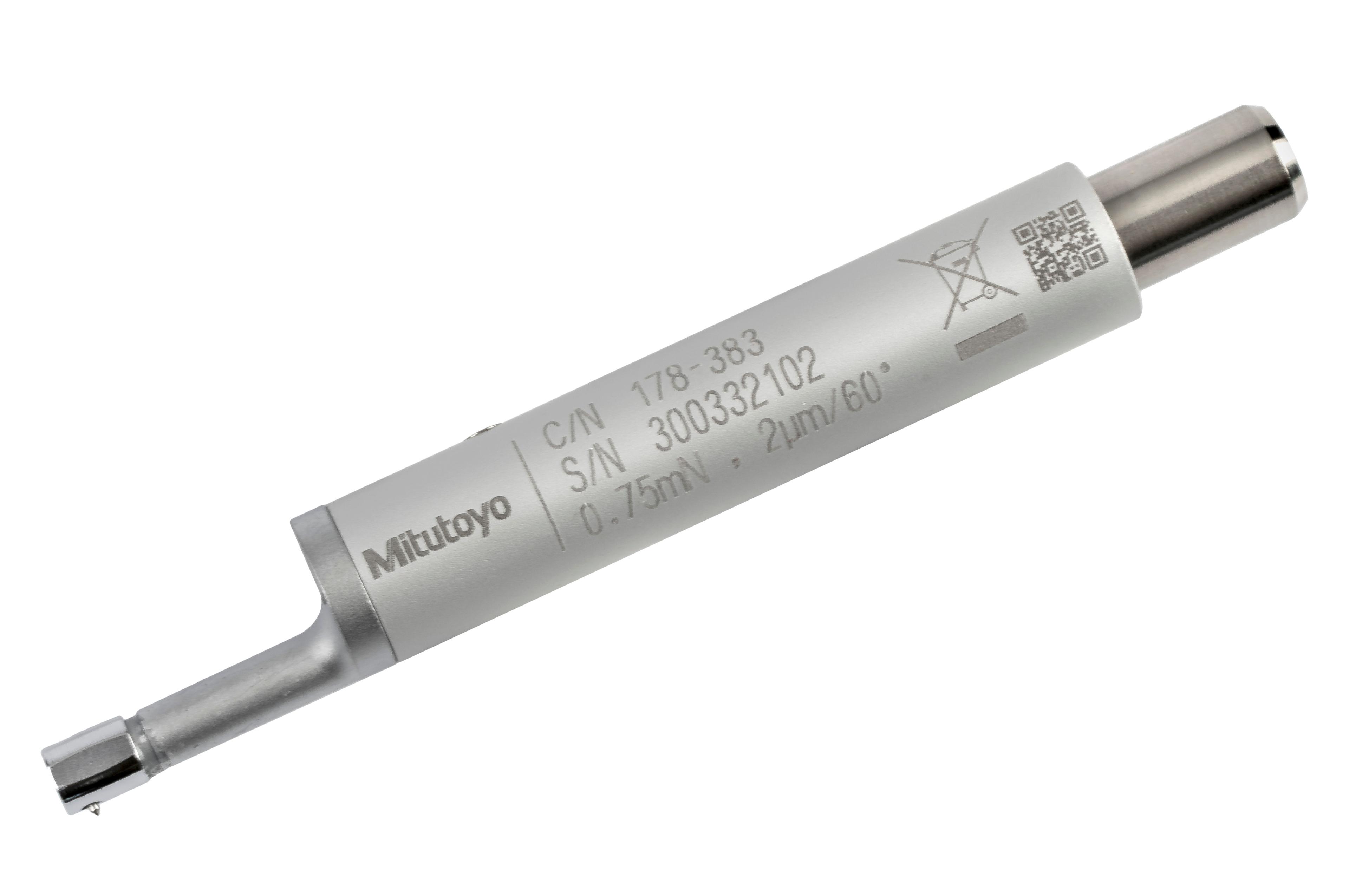 Mitutoyo, 178-383, Surftest SJ-210 / SJ-310 optional accessory, small hole detector (low measuring force), .75mN measuring force, 2umR/60 Tip radius stylus profiles