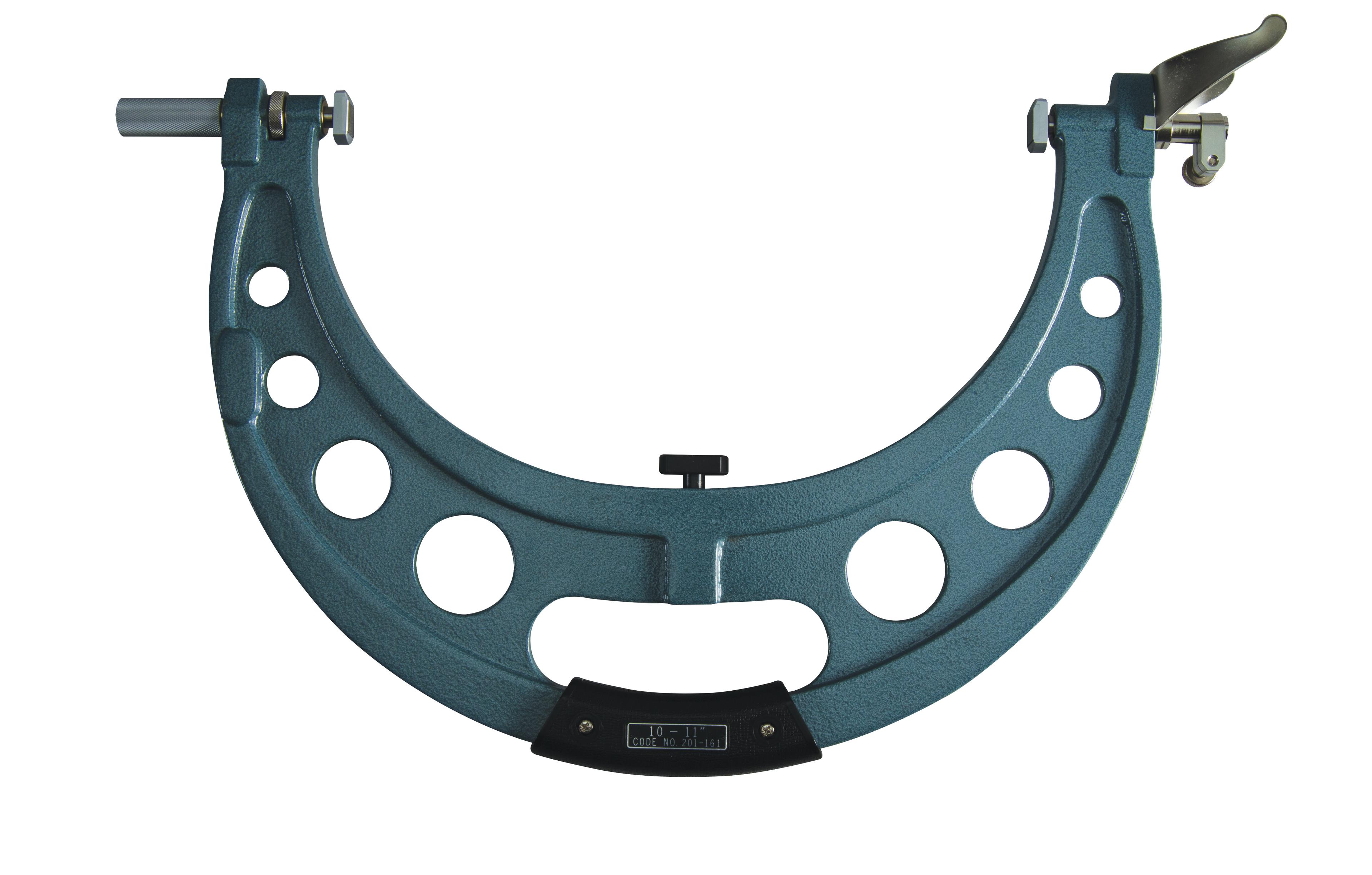 Mitutoyo, 201-161, 10-11 In Dial Snap Gage, 3/8 In stem dia., indicator not included