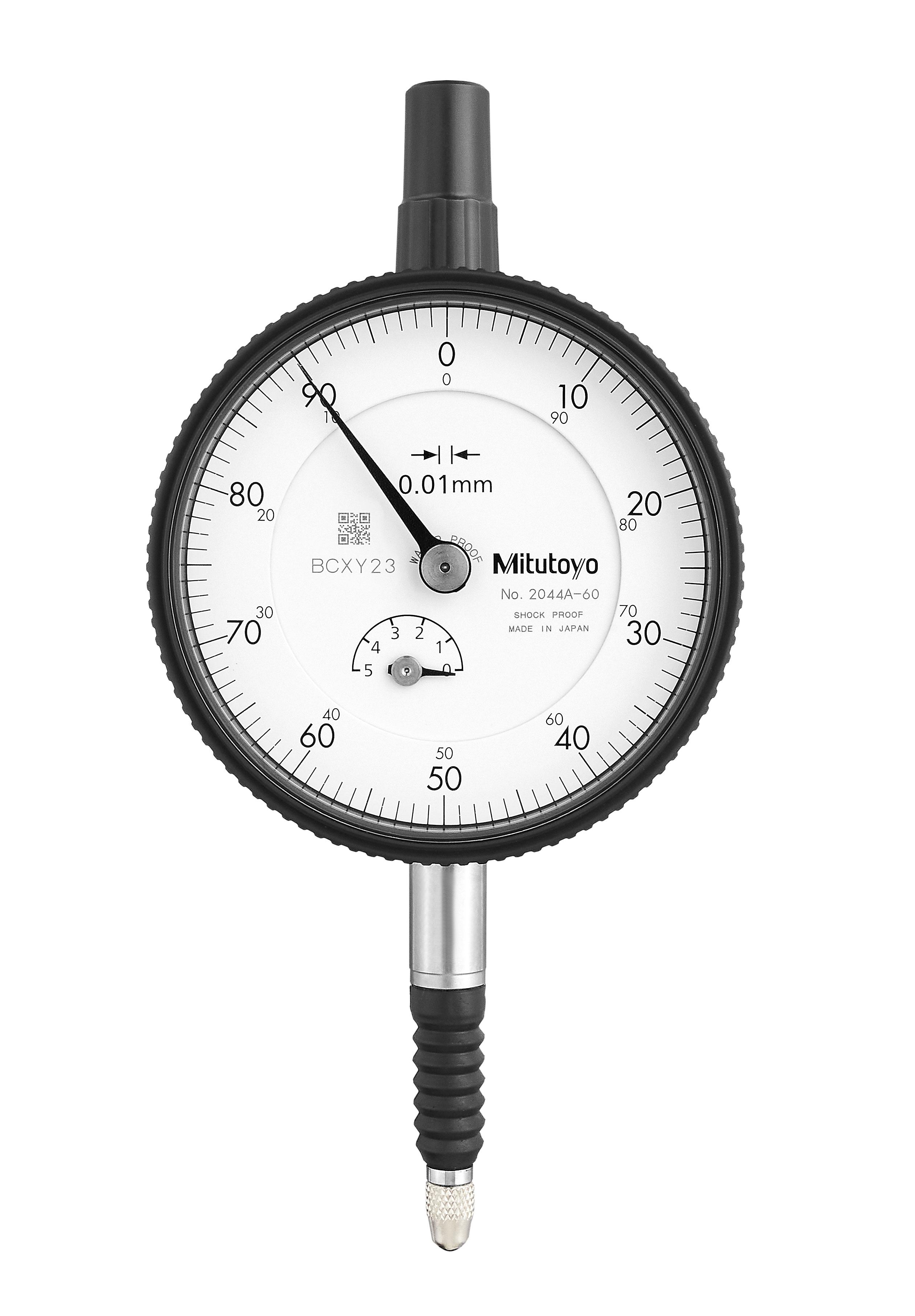 Mitutoyo, 2044A-60, Dial Indicator, ANSI/AGD TYPE DIAL INDICATOR 0.01-5MM