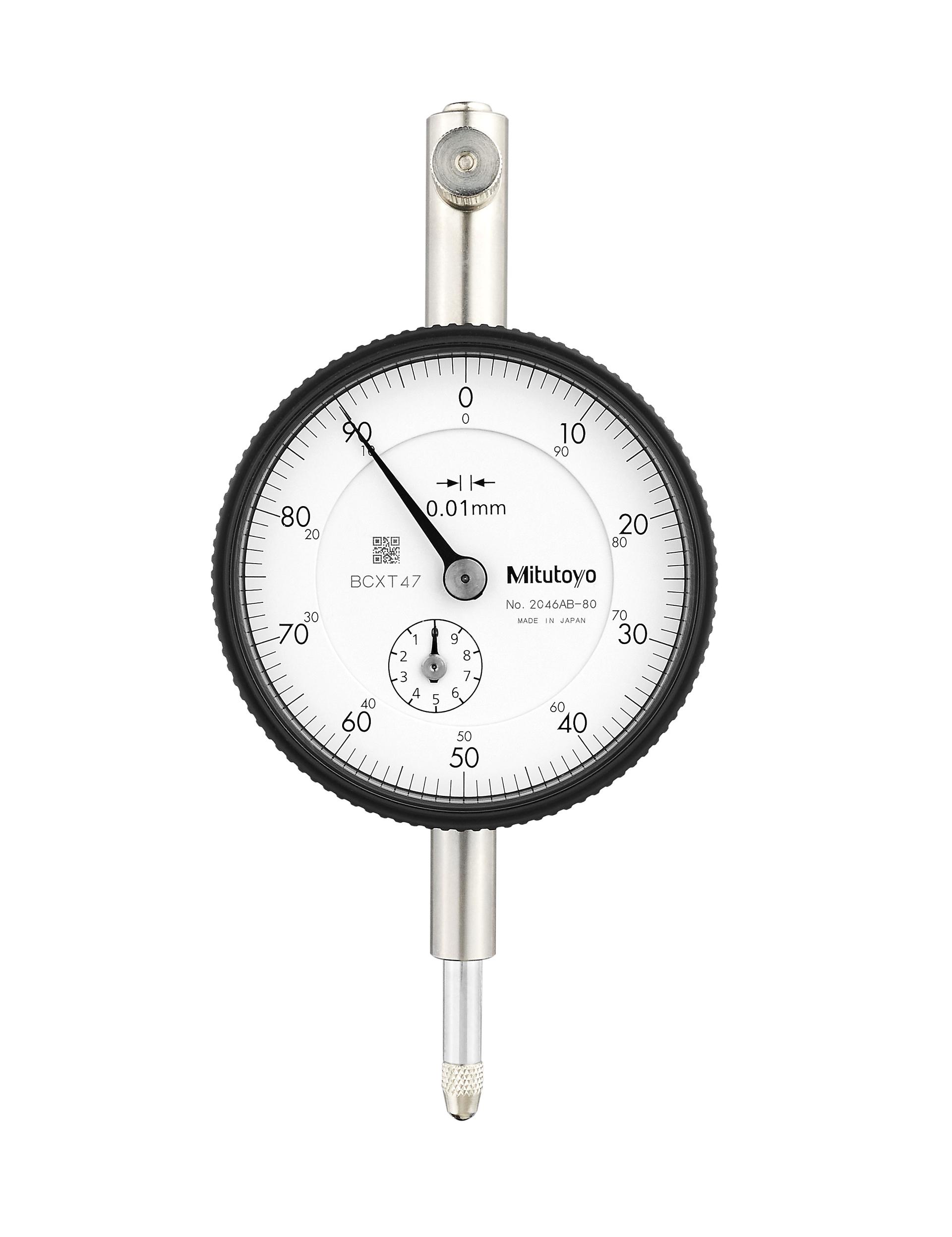 Mitutoyo, 2046AB-80, Special dial indicator, +/-.015mm accuracy, 5.0N or less force