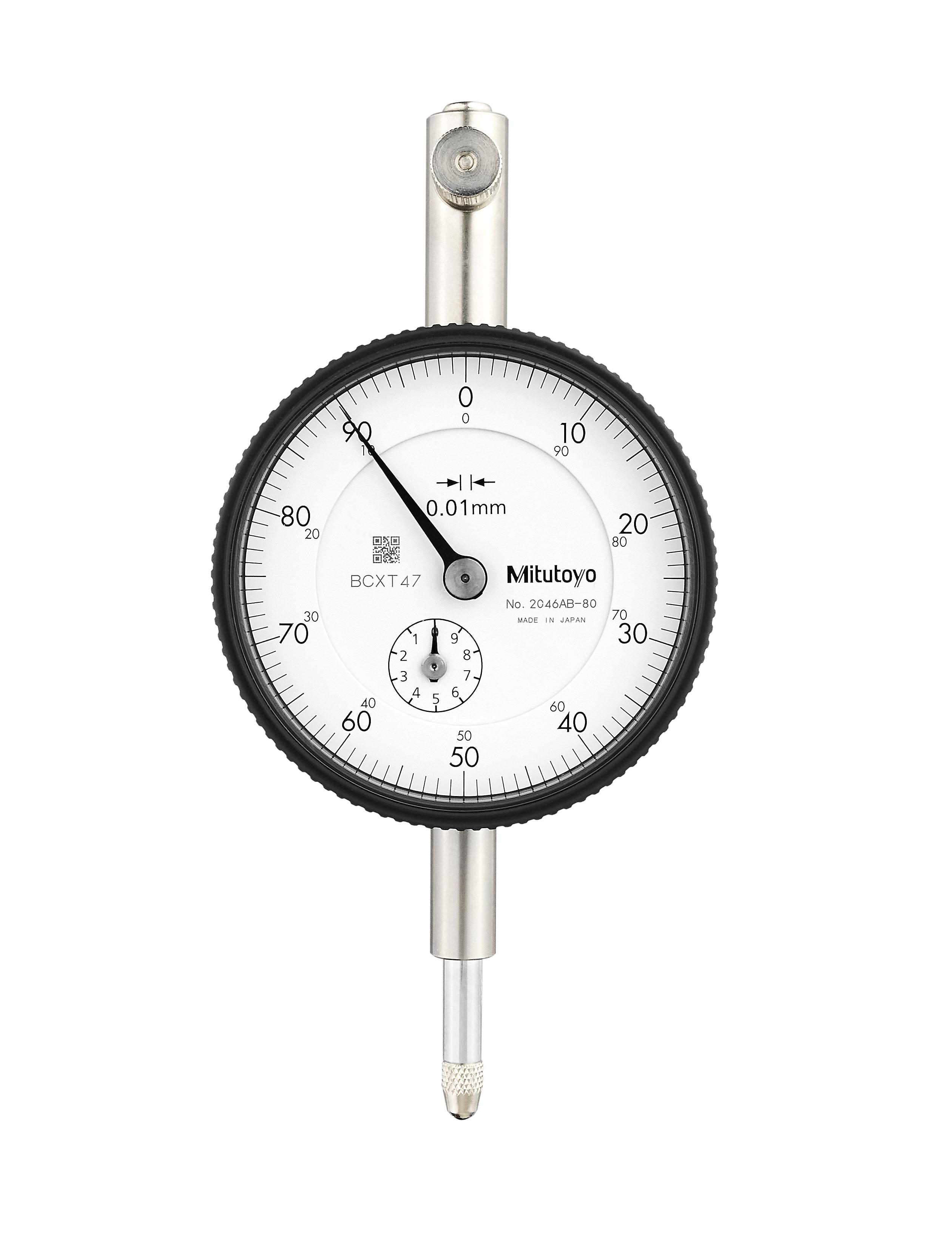 Mitutoyo, 2046AB-80, Special dial indicator, +/-.015mm accuracy, 5.0N or less force