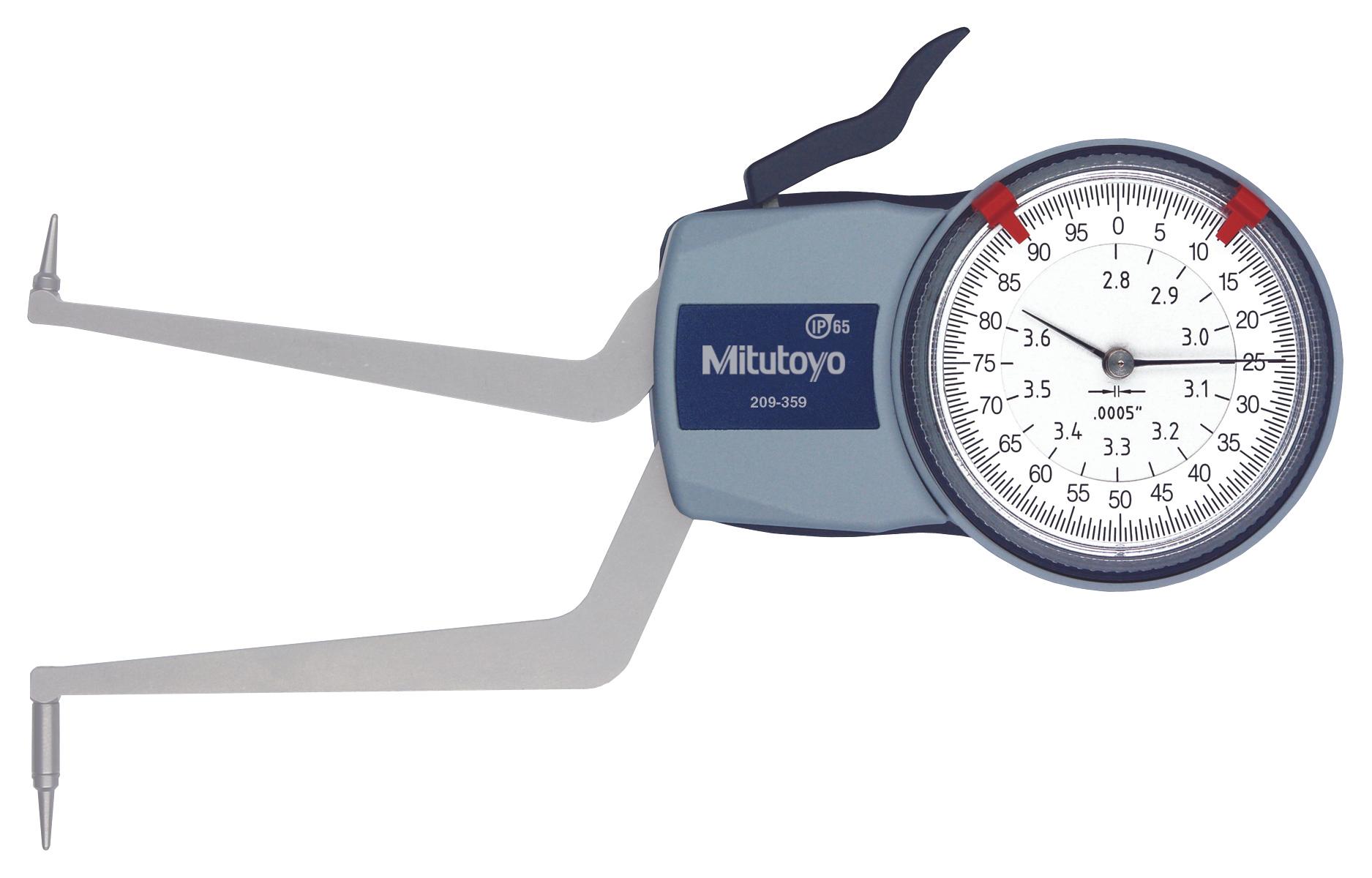 Mitutoyo, 209-359, DIAL CALIPER GAGE  -  CGGI 2.8-3.6 In