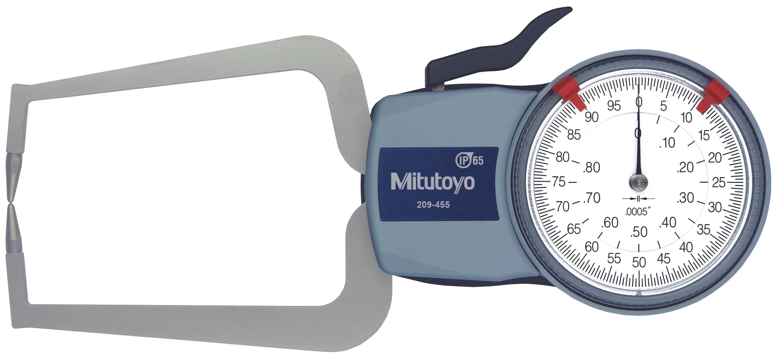 Mitutoyo, 209-455, DIAL CALIPER GAGE 0-.8 In