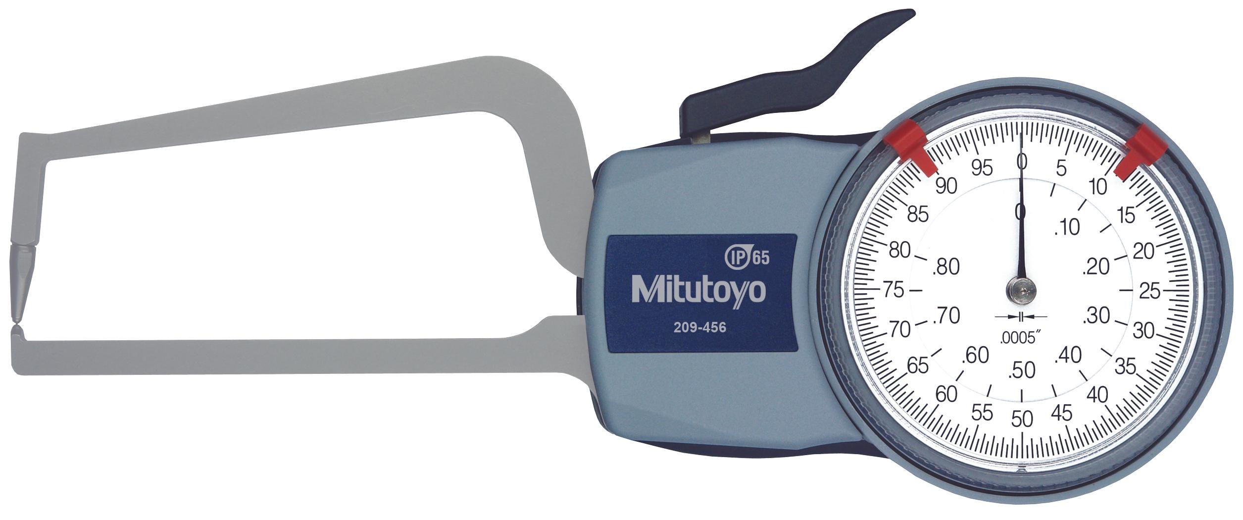 Mitutoyo, 209-456, DIAL CALIPER GAGE CGGO 0-.8 In
