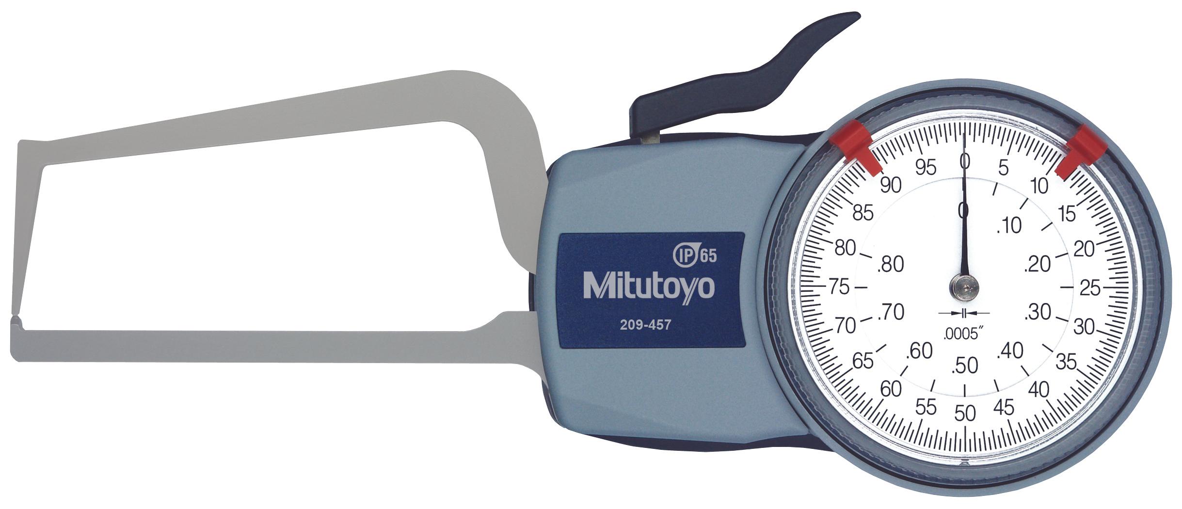Mitutoyo, 209-457, DIAL CALIPER GAGE 0-.8 In