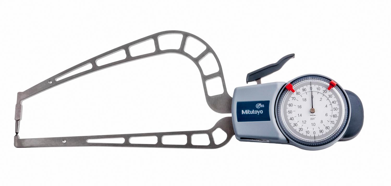 Mitutoyo, 209-917, Dial Caliper Gage, 0-2.0 in range, .001 In graduation, +/-0.002 In accuracy