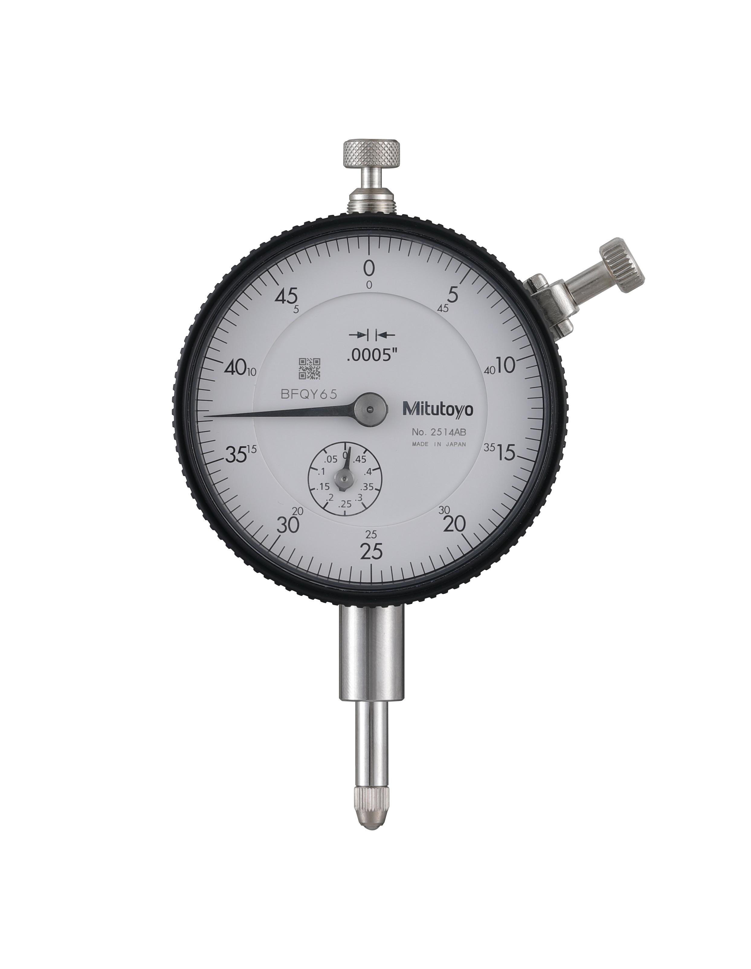 Mitutoyo, 2514AB, DIAL INDICATOR, FB, .0005-.5 In