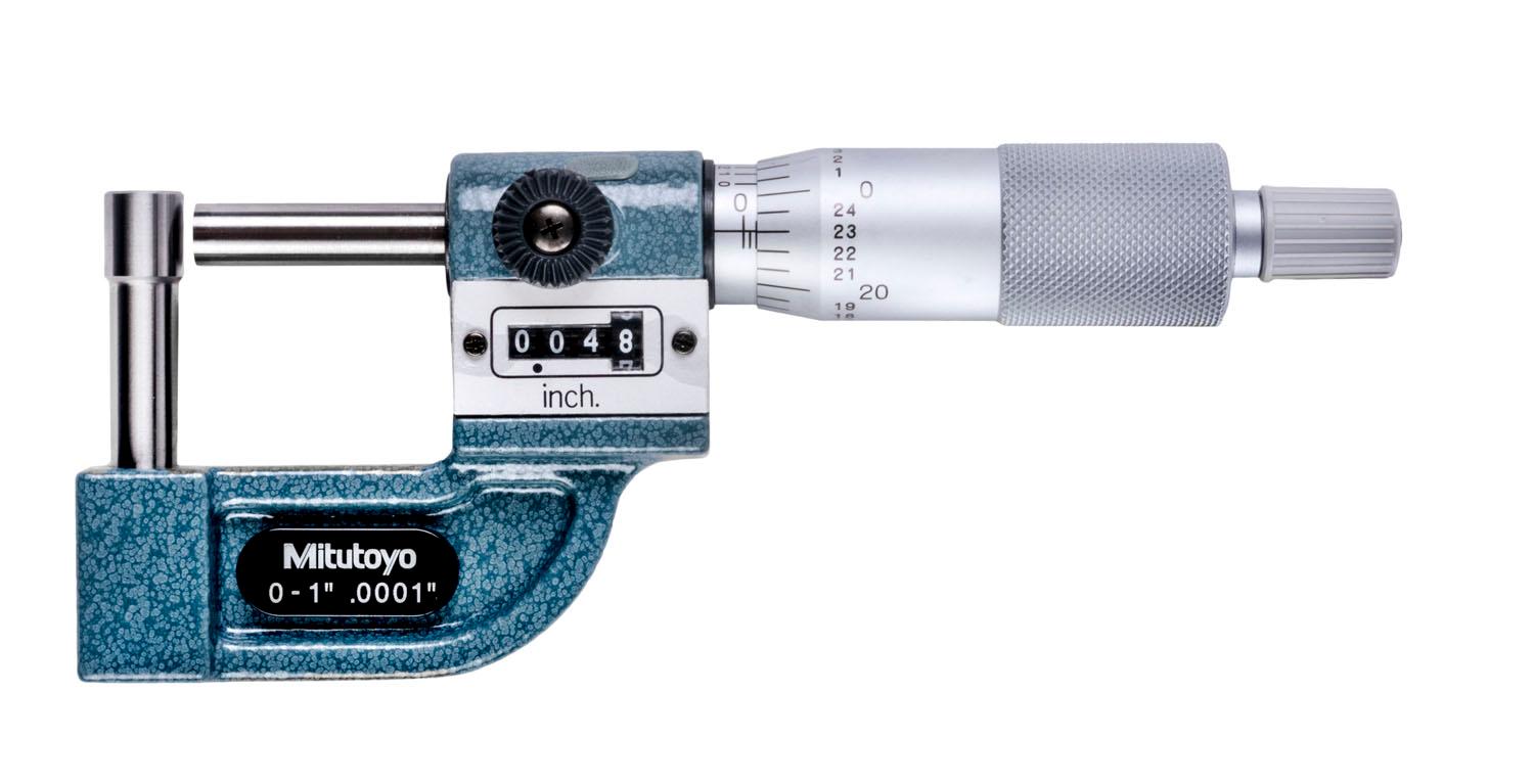 Mitutoyo, 295-314, DIGITAL TUBING MIC 0-1 In .0001 In