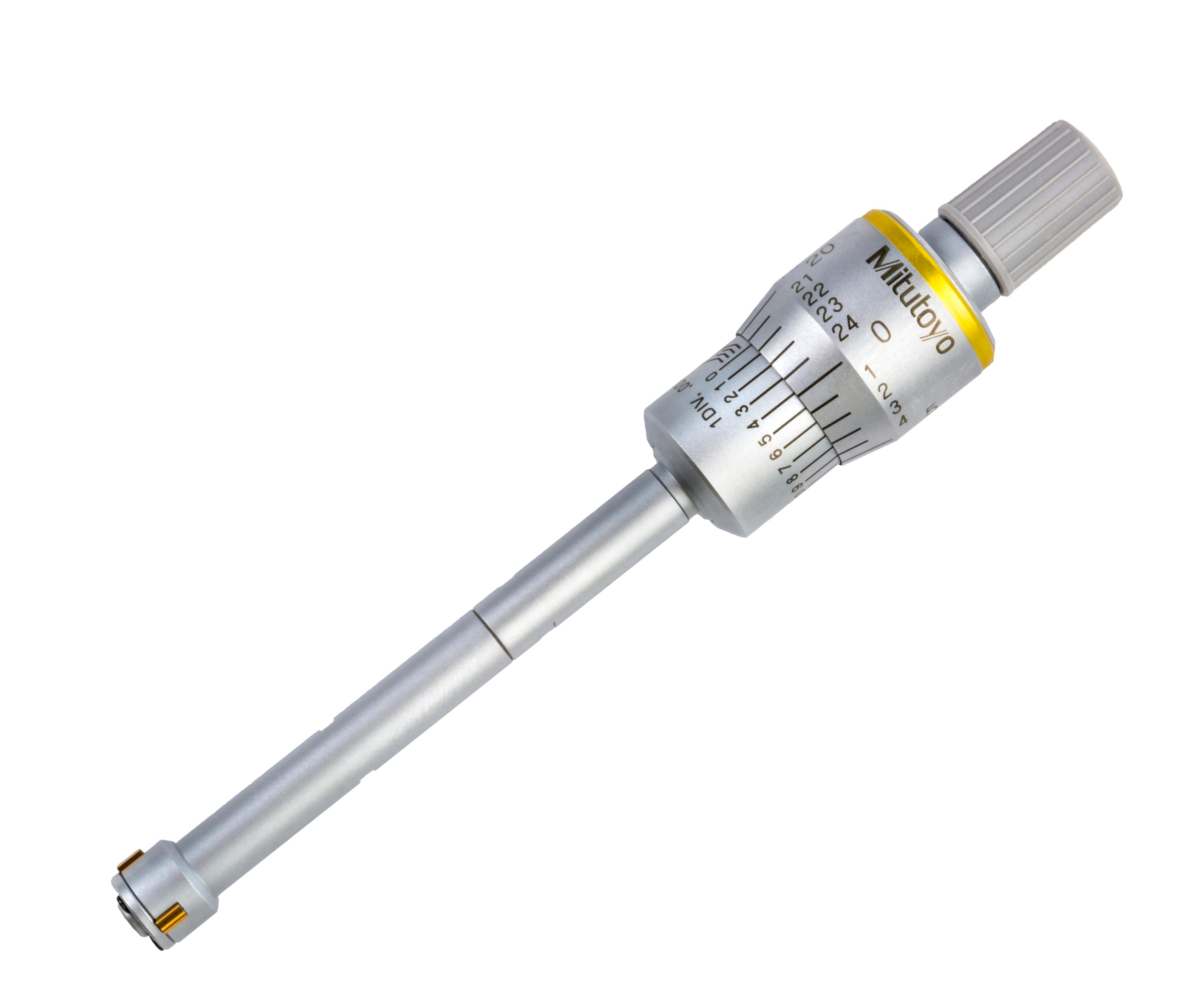 Mitutoyo, 368-262, Holtest, 3-point/2-point internal micrometer, .35 - .425 In range, +/-.0001 inch accuracy, with TiN-coated contact points
