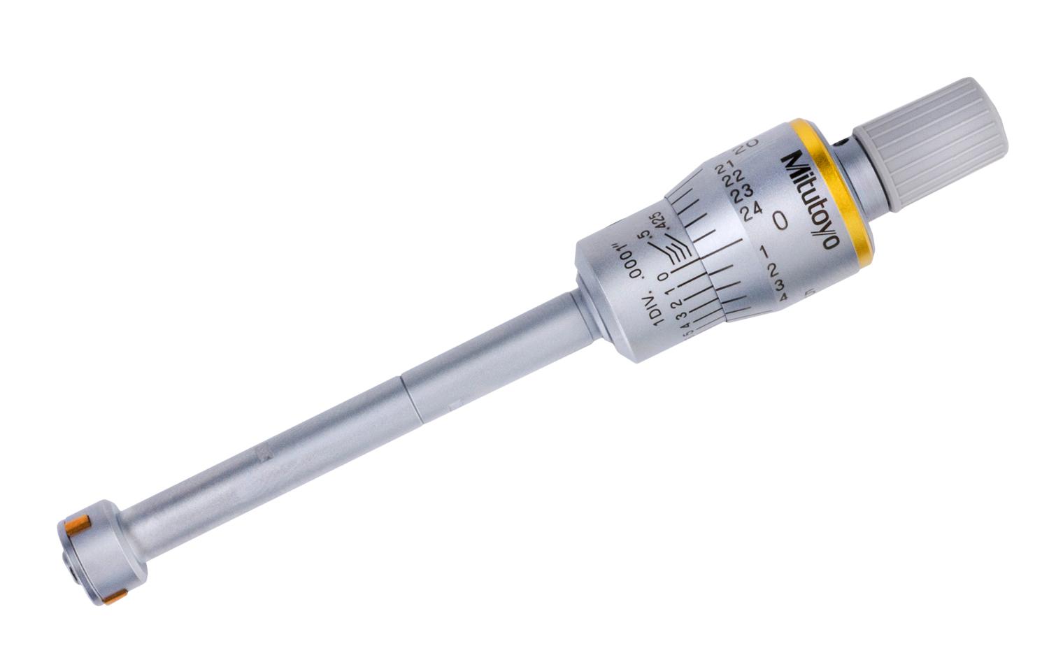 Mitutoyo, 368-263, .425-.5 In, .0001 In, Holtest, Titanium Nitride Coated Contact Points, Ratchet Stop