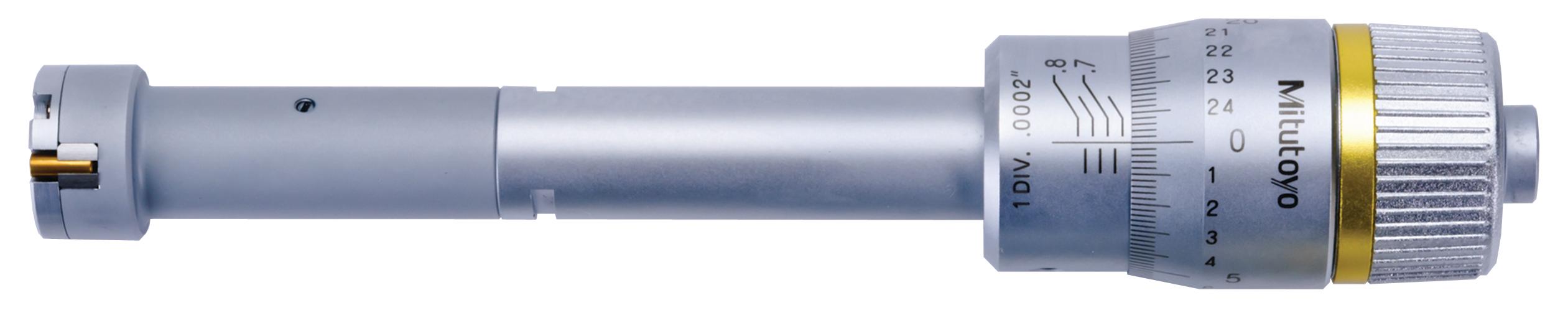 Mitutoyo, 368-265, .65-.8 In, .0002 In, Holtest, Titanium Nitride Coated Contact Points, Ratchet Stop