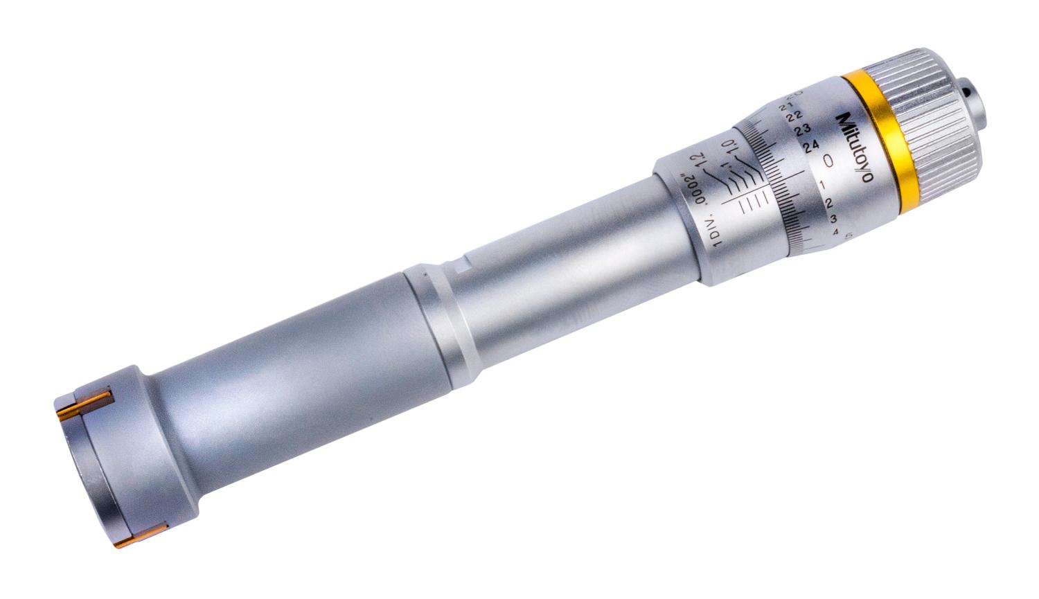 Mitutoyo, 368-267, 1-1.2 In, .0002 In, Holtest, Titanium Nitride Coated Contact Points, Ratchet Stop