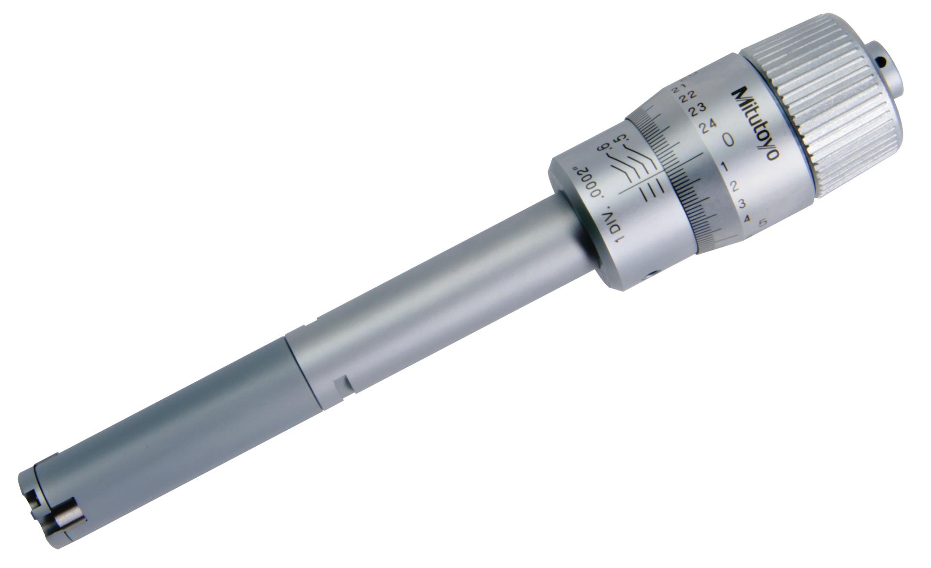 Mitutoyo, 368-864, .5-.65 In, .0002 In, Holtest, Type II, Alloyed Steel Contact Points, Ratchet Stop