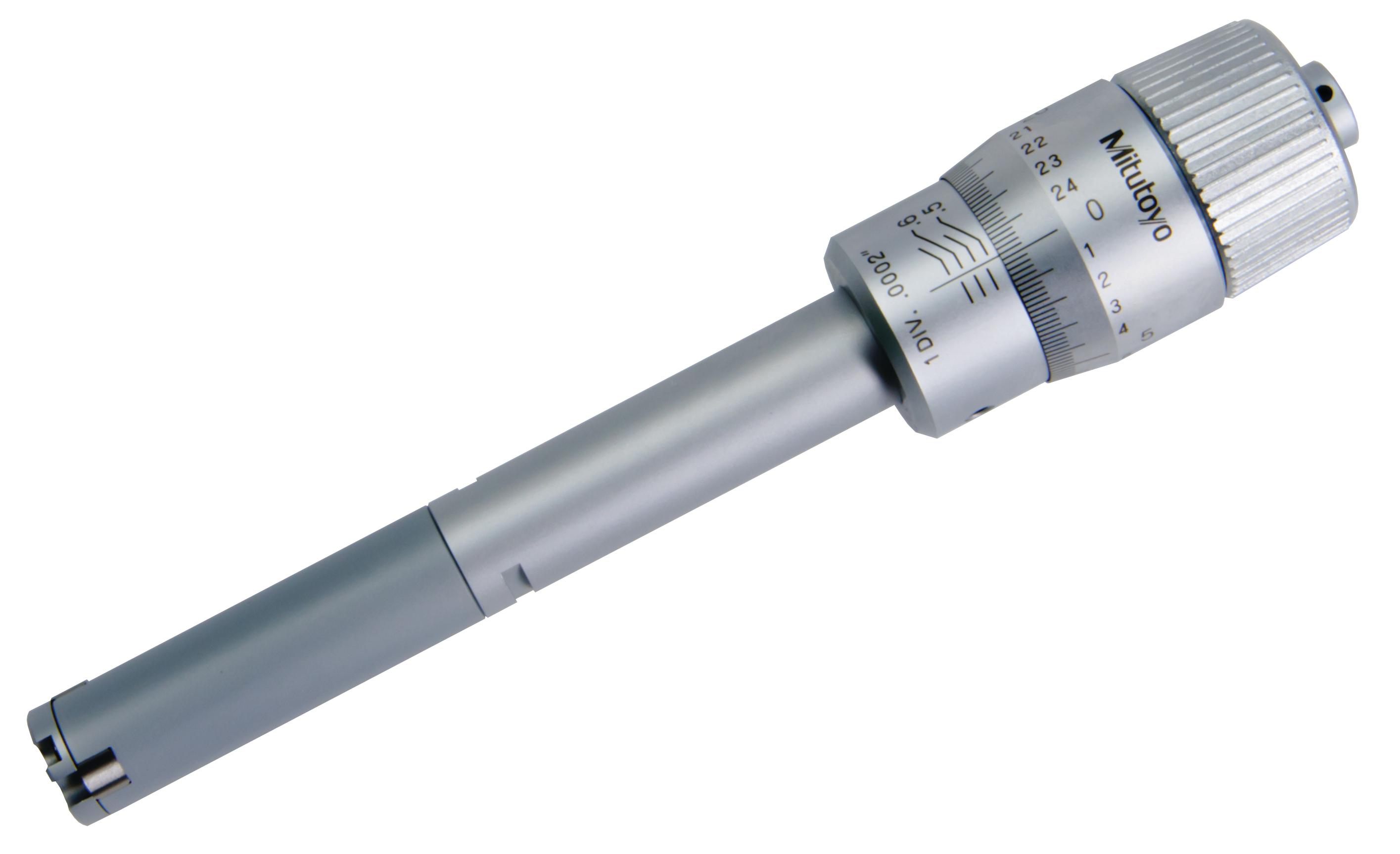 Mitutoyo, 368-864, .5-.65 In, .0002 In, Holtest, Type II, Alloyed Steel Contact Points, Ratchet Stop