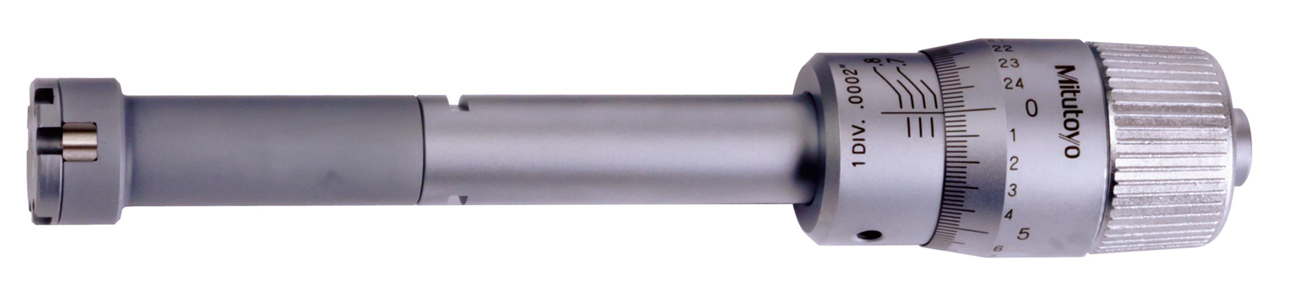 Mitutoyo, 368-865, .65-.8 In, .0002 In, Holtest, Type II, Alloyed Steel Contact Points, Ratchet Stop