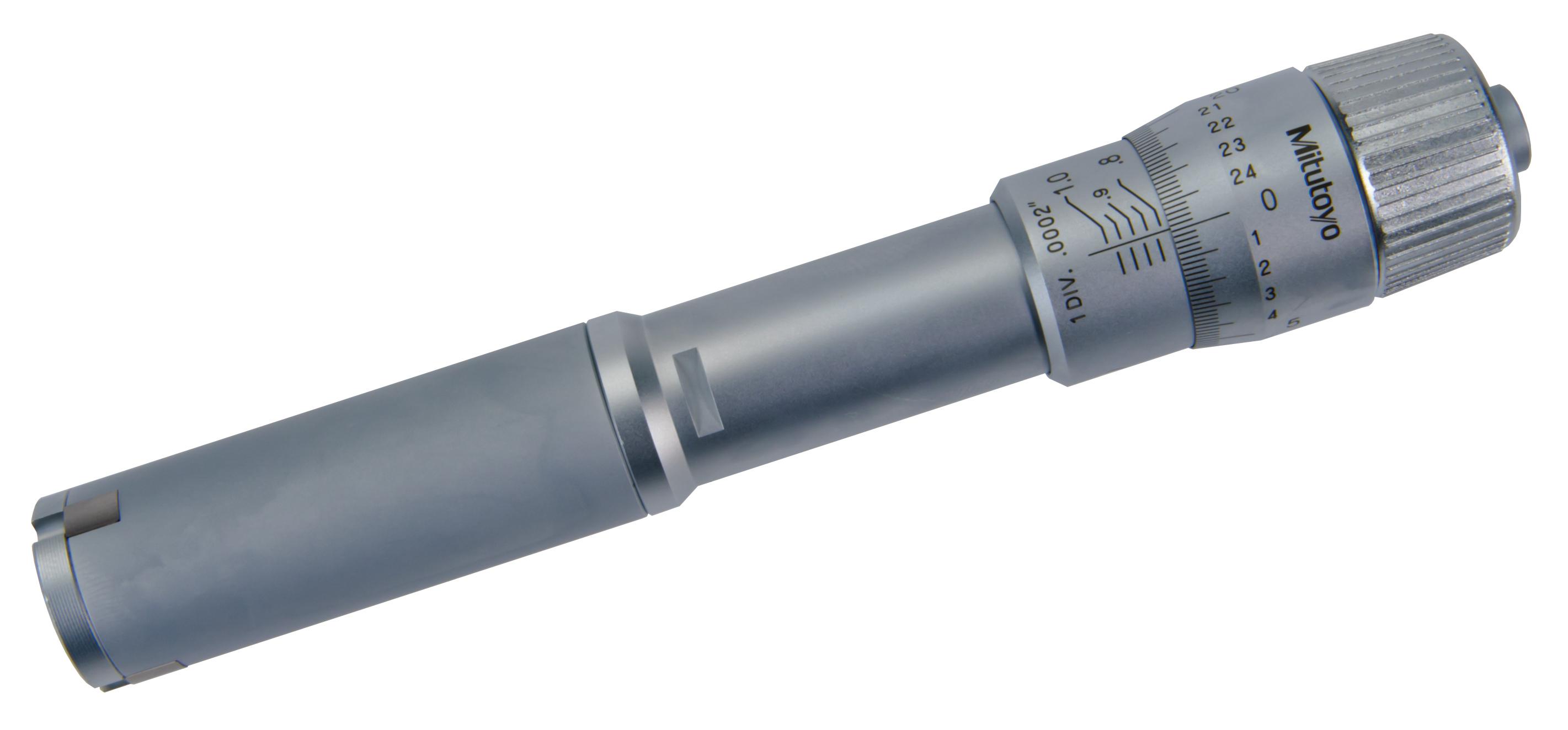 Mitutoyo, 368-866, .8-1 In, .0002 In, Holtest, Type II, Alloyed Steel Contact Points, Ratchet Stop