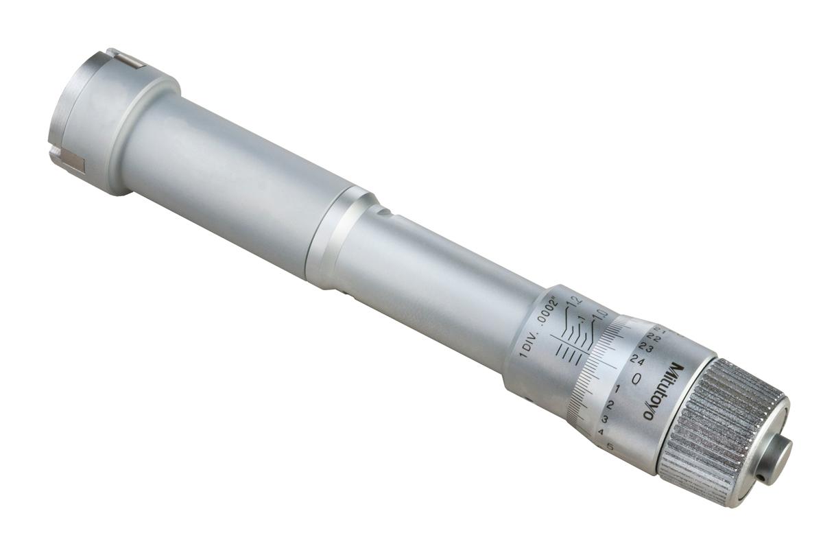 Mitutoyo, 368-867, 1-1.2 In, .0002 In, Holtest, Type II, Alloyed Steel Contact Points, Ratchet Stop