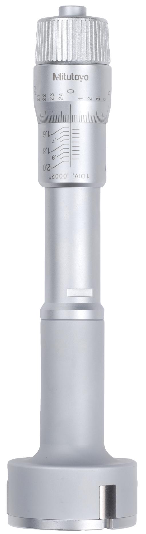 Mitutoyo, 368-869, 1.6-2 In, .0002 In, Holtest, Type II, Alloyed Steel Contact Points, Ratchet Stop