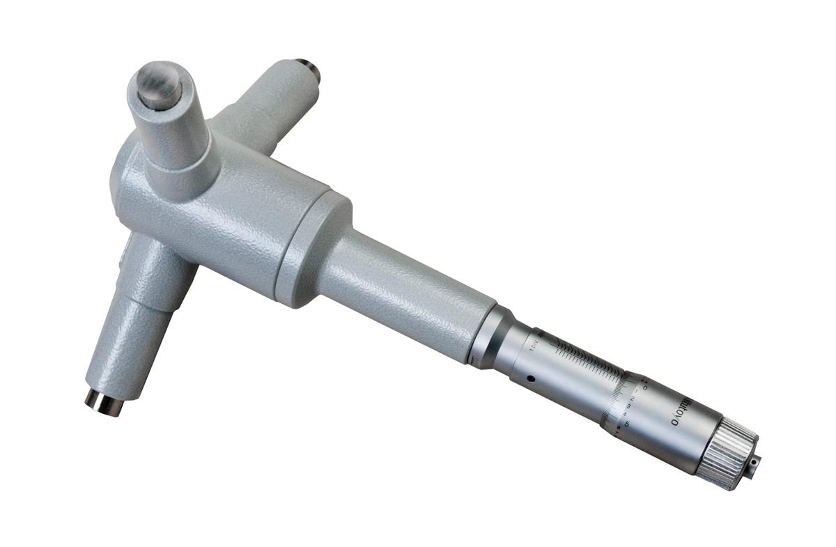 Mitutoyo, 368-877, 7-8 In, .0002 In, Holtest, Type II, Alloyed Steel Contact Points, Ratchet Stop